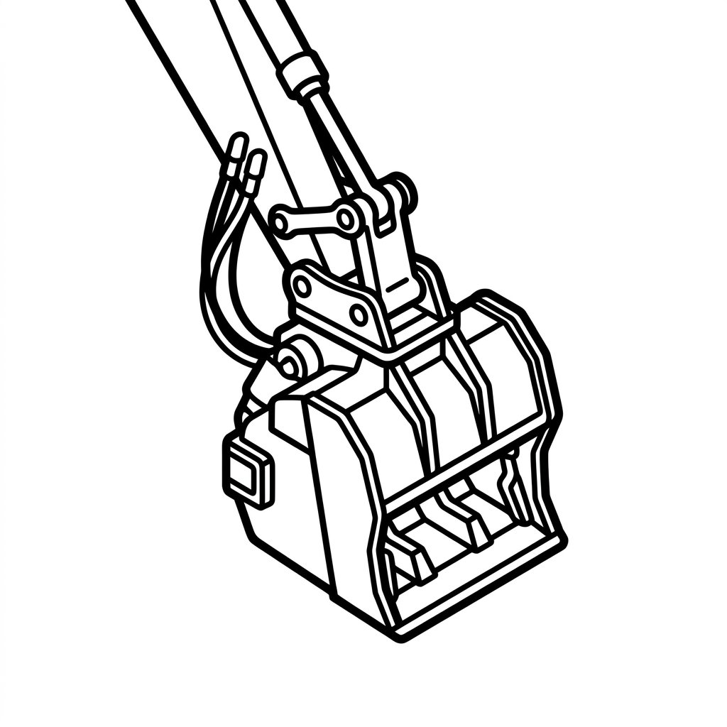 Bucket Crusher Attachment for Excavator