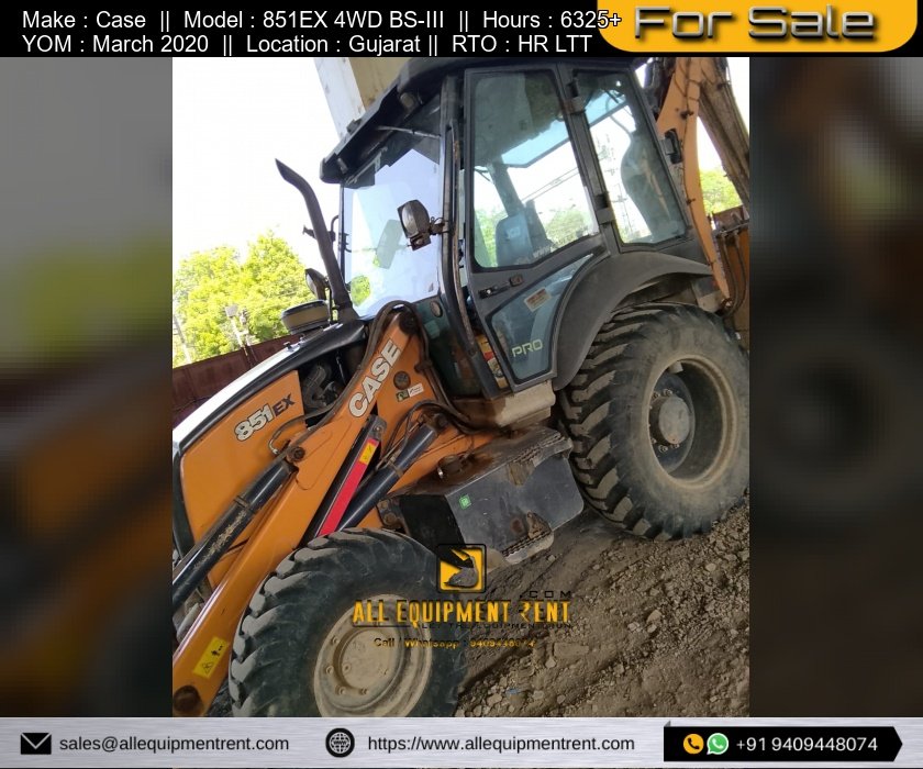 Used 4WD CASE 851EX HR LTT 2020 Model Available for Sale in Gujarat