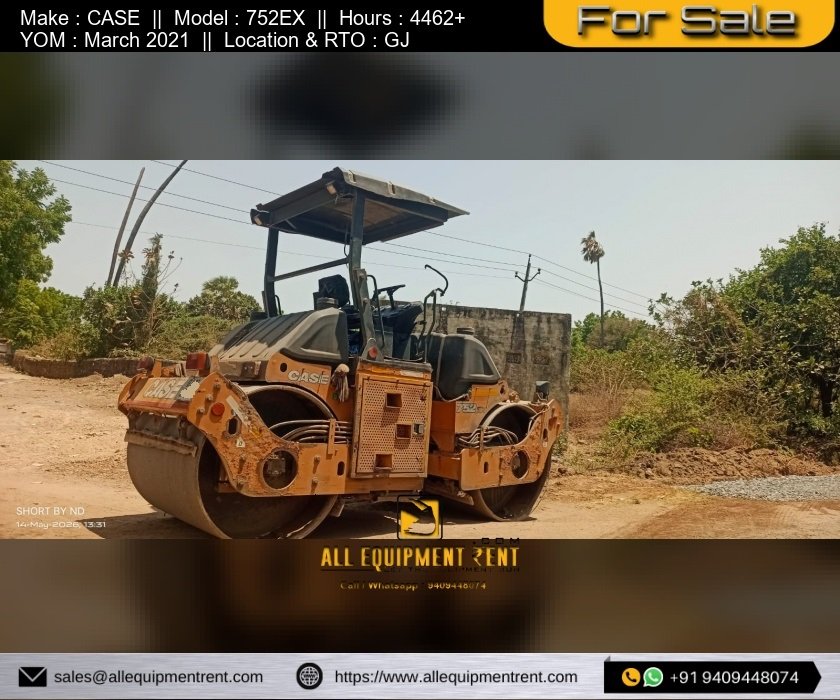 GJ Registered Used Tandem Roller CASE 752EX March 2021 Available for Sale in GJ