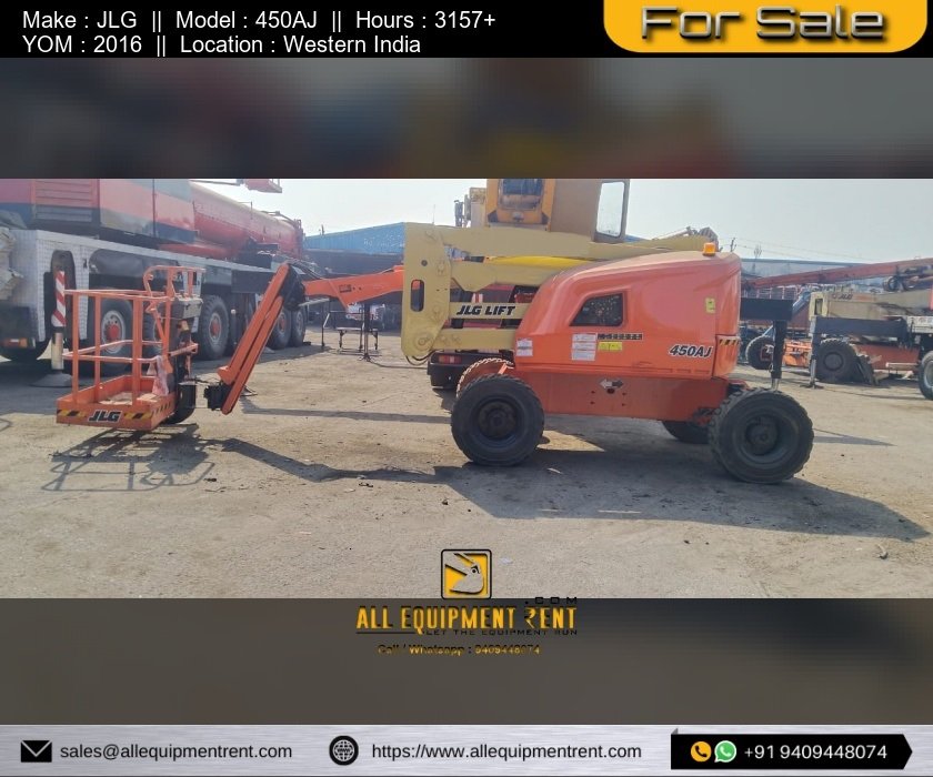 45 Feet Class Self Propelled Boom Lift JLG450AJ 2016 Available for Sale