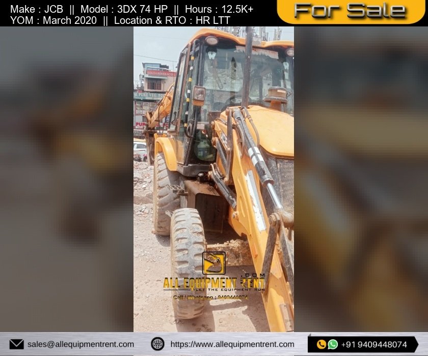 Used JCB3DX 74HP Non Urea Machine With Rock Breaker Available for Sale with HR LTT in NCR