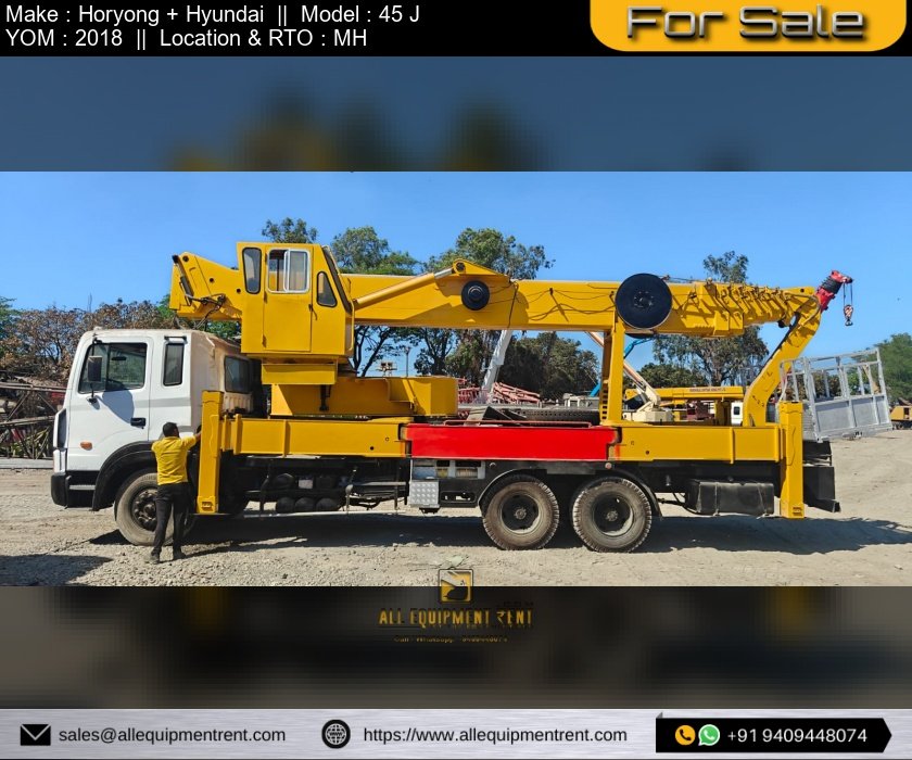 45m Working Height Class Truck mounted Boom Lift Horyong with Jib Available for sale