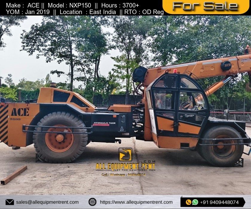 OD Registered ACE NXP150 Pick and Carry Crane cum Aerial Work Platform 2019 Available for Sale in East India