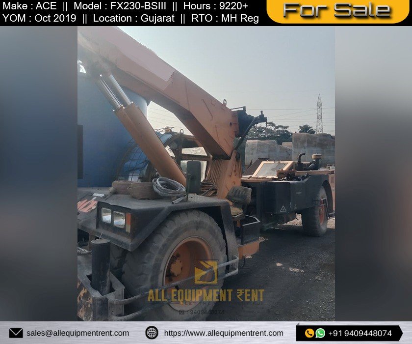 23 Ton Class 2WD New Generation Franna Crane ACE FX230 MH Registered Available for Sale in Gujarat