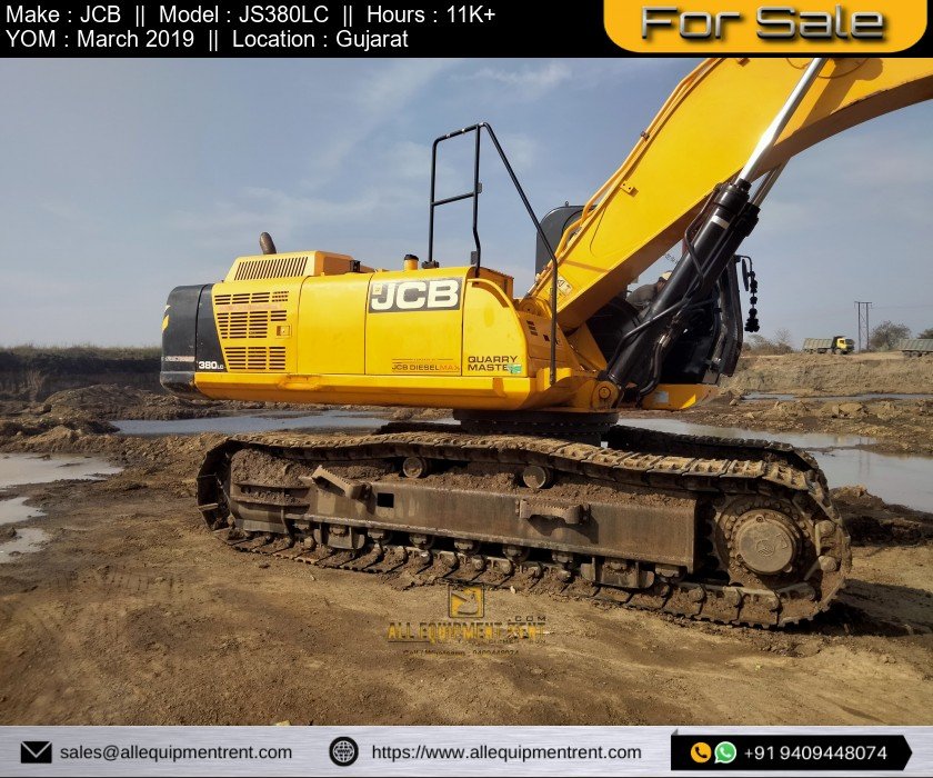 38 Ton Class JCB Excavator JS380LC March 2019 Available for Sale in Gujarat
