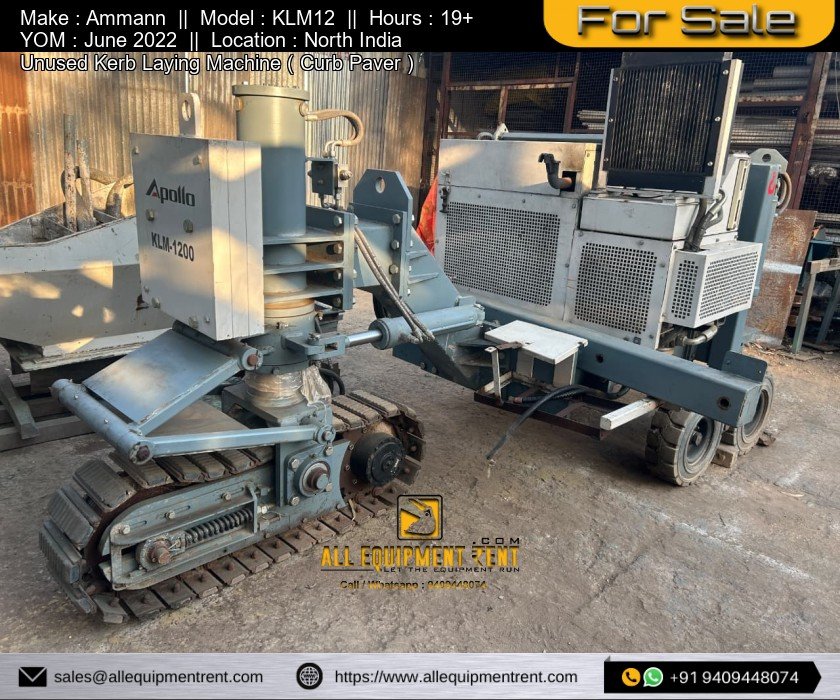 Unused Ammann Kerb Laying Paver Machine June 2022 KLM 1200 Available for Sale in North India at Discounted Price