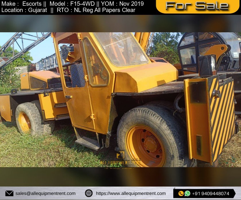 4WD New Generation Escorts Franna F15 Nov 2019 NL Reg All Papers Clear Available for Sale in Gujarat